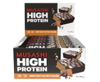12 x Musashi High Protein Bars Dark Choc Salted Caramel 90g