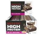 12 x Musashi High Protein Recovery Protein Bar Rocky Road 90g