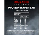 12 x Musashi Protein Wafer Vanilla 40g