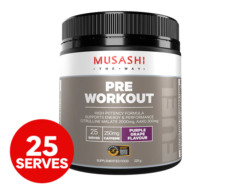 Musashi Pre-Workout Purple Grape 225g
