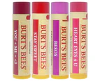 Bee Mine Lip Balm Set by Burts Bees for Unisex - 4 Pc