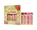 Bee Mine Lip Balm Set by Burts Bees for Unisex - 4 Pc