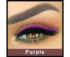 Gotofar 4 Pairs/Set Eyeliner Sticker Convenient Easy to Remove Plastic Makeup Eye Lashes Eyeliner Sticker for Halloween - Purple