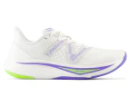 New Balance Women's FuelCell Rebel v3 Running Shoes - White/Thirty Watt/Electric Indigo