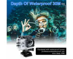 1080P WiFi 4K HD Action Sport Waterproof Camera 20MP Recorder Camcorder DVR DV - Black