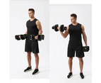 Fitness Master 25KG Adjustable Dumbbell Set Home GYM Exercise Equipment Anti rolled Green Wws