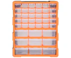 DIY 39 Drawers Parts Organiser Wall Mount Tools Storage Cabinet Nuts Bolts Clear Wws