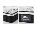 Bedra Single Mattress Cool Gel Foam Euro Top Bed Pocket Spring Medium Firm 22cm