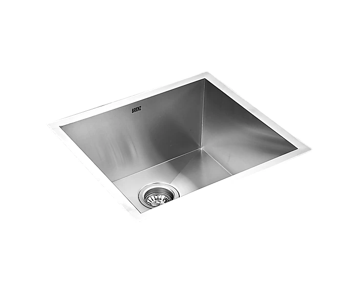 510x450mm Handmade Stainless Steel Undermount / Topmount Kitchen Laundry Sink with Waste