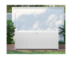 Livsip Outdoor Storage Box Garden Bench Wooden Container Cabinet 500L White