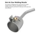 Weld Nozzle High Strength Heat Resisting Welding Accessories for for PVC Plastic Sheet Soldering 120 Degree Round Mouth