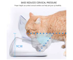 Cat Bowls Pet Feeding Bowl Cat Water Bowl Durable Fall Resistant 15 Degree Tilt Single Cat Food Bowl