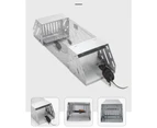 Mice Catch Cage Stainless Steel Full Automatic Dual Door Design Sensitive Mousetrap Cage for Indoor