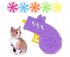 Colorful Flying Saucer Cat Toy Cat Tracks Down Toy Set Flying Disc Toy for Pet