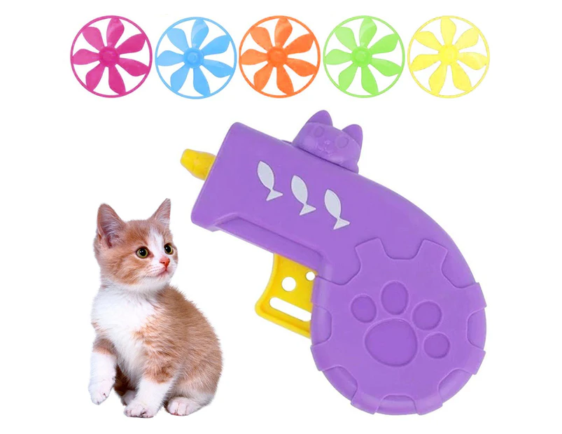 Colorful Flying Saucer Cat Toy Cat Tracks Down Toy Set Flying Disc Toy for Pet