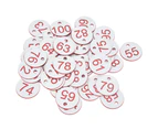 50Pcs Beehive Tag ABS Round Numbered Sign Labels with Hole Livestock Beekeeping SuppliesWhite 51-100