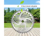 Cutting Saw Blade 40 Teeth Replacement Alloy Circular Mower Saw Blade with Holes for Grass Crop 2pcs