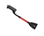 Snow Brush Detachable Ice Scraper Snow Removal Tool with Ergonomic Foam Grip for Cars Trucks Gray Red