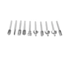 10Pcs/Set Milling Cutter High-Speed Steel Trim Engraving Bit Electric Trimmer Accessory