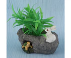 Imitation Stones Model Flower Pot Resin Succulent Plant Pots Desktop Decoration for Office Home