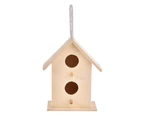 Wooden Bird House Hanging Nesting Box Birdhouse for Outdoor Garden Decorations