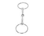 Horse Mouth Bit Stainless Steel Loose Ring Horse Snaffle Bit Anti Biting Mouth Bit for 125mm Horse Mouth
