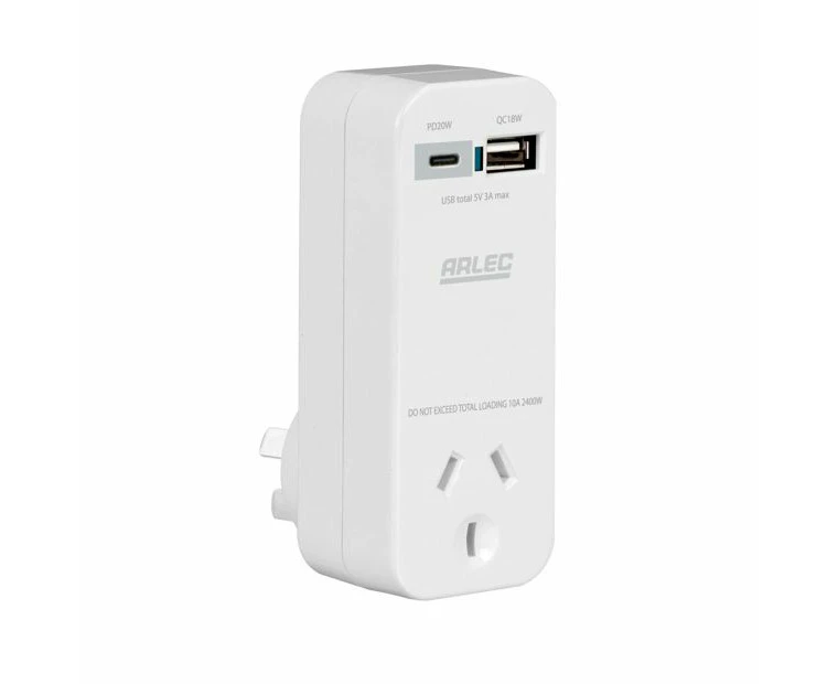 Arlec Quick Charge Adapter with USB Ports