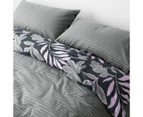 Target Lailie Floral Flannelette Quilt Cover Set - Purple