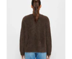 Oversized Fluffy Jumper - Lily Loves - Brown