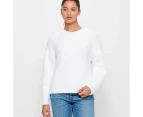 Oversized Fluffy Jumper - Lily Loves - White