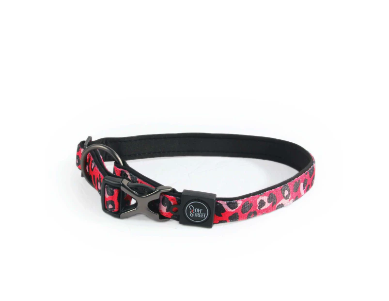 Eco Bionic Finish Dog Collar Breathable Neoprene Weather Resistant Leopard