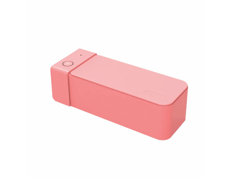 Ultrasonic Jewellery Cleaner 600ml - Portable Mini Personal Sonic Bath - Pink