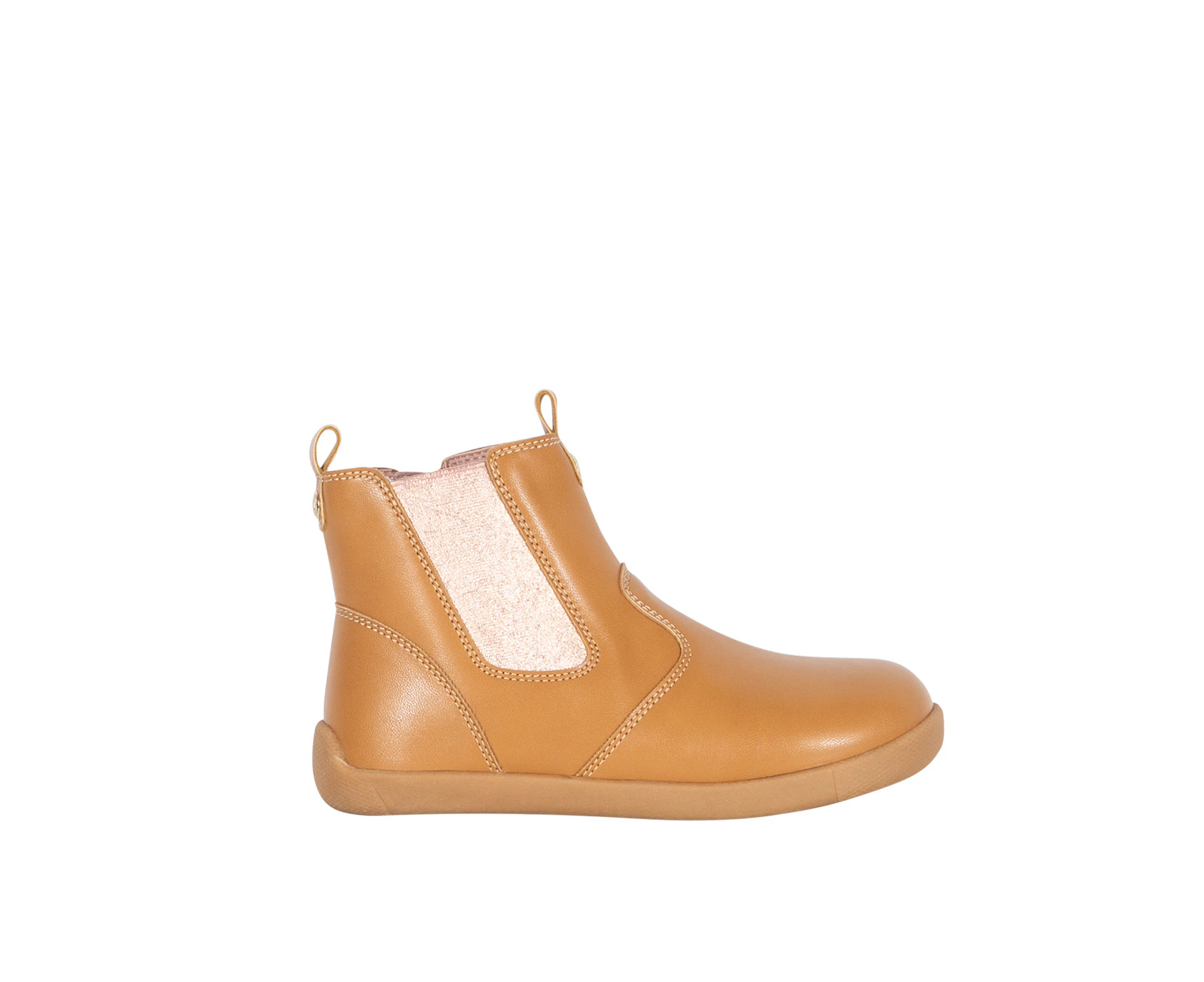 Gibbon Vybe Junior Elastic Side Ankle Boot Girl's - Tan