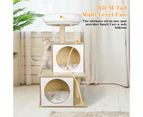 Cat Tree Tower Scratching Post Scratcher Cats Condo House Bed 95cm
