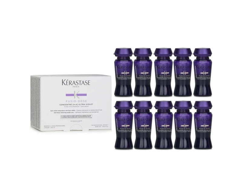 Kerastase FusioDose Concentre H.A UltraViolet (For Lightened, Highlighted Cool Blonde Hair) 10x12ml/0.4oz