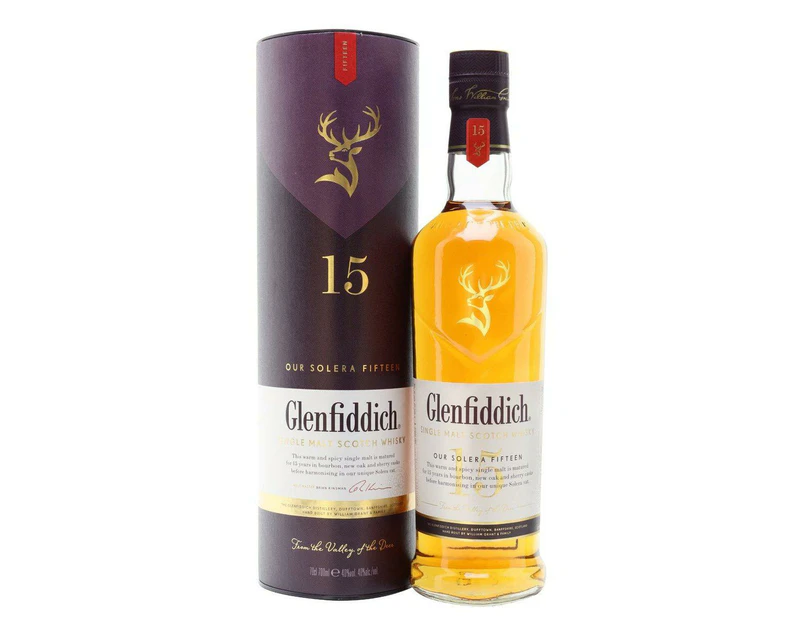 Glenfiddich 15 Year Old Single Malt Scotch Whisky 700ml