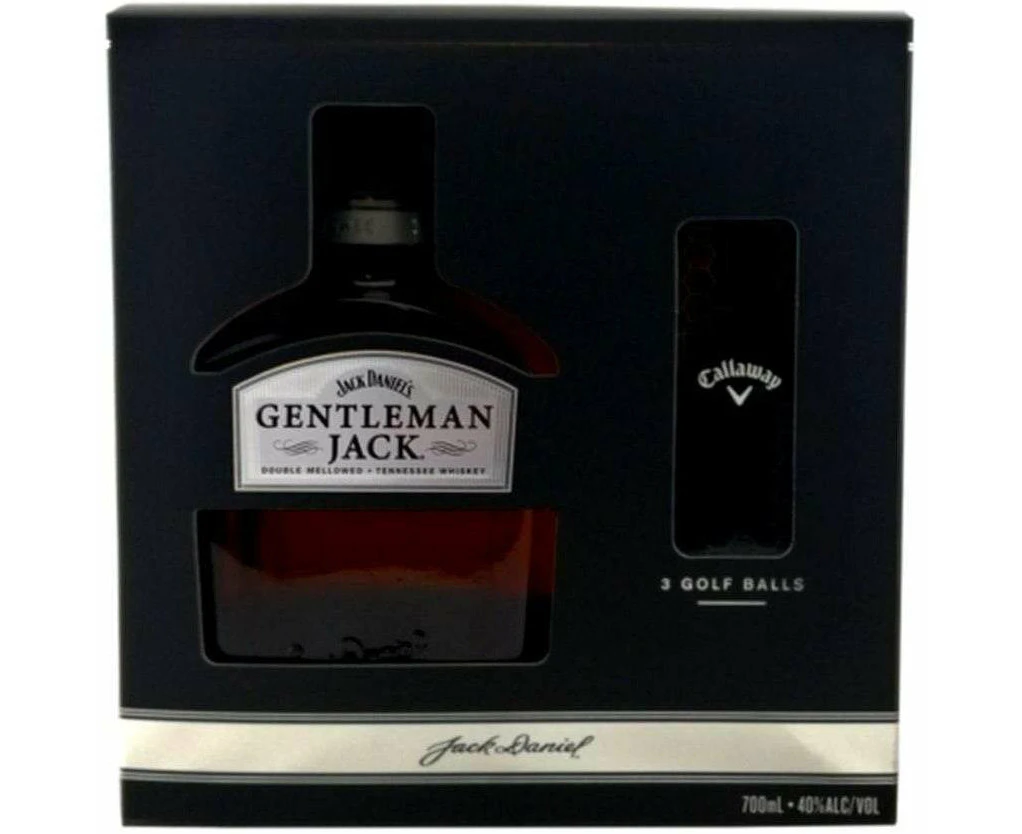 Gentleman Jack Golf Ball Gift Pack 700ml