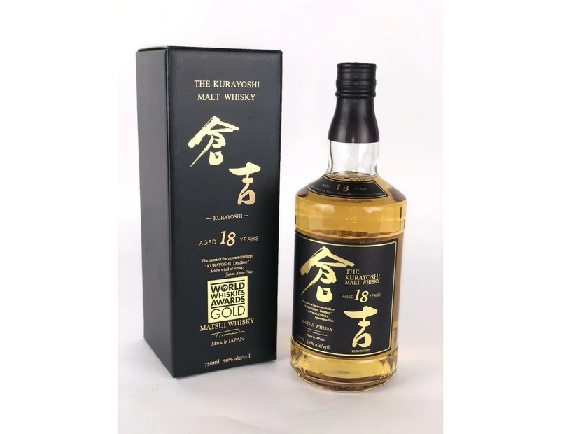 Kurayoshi 18 Year Old Japanese Whisky 50% 700ml