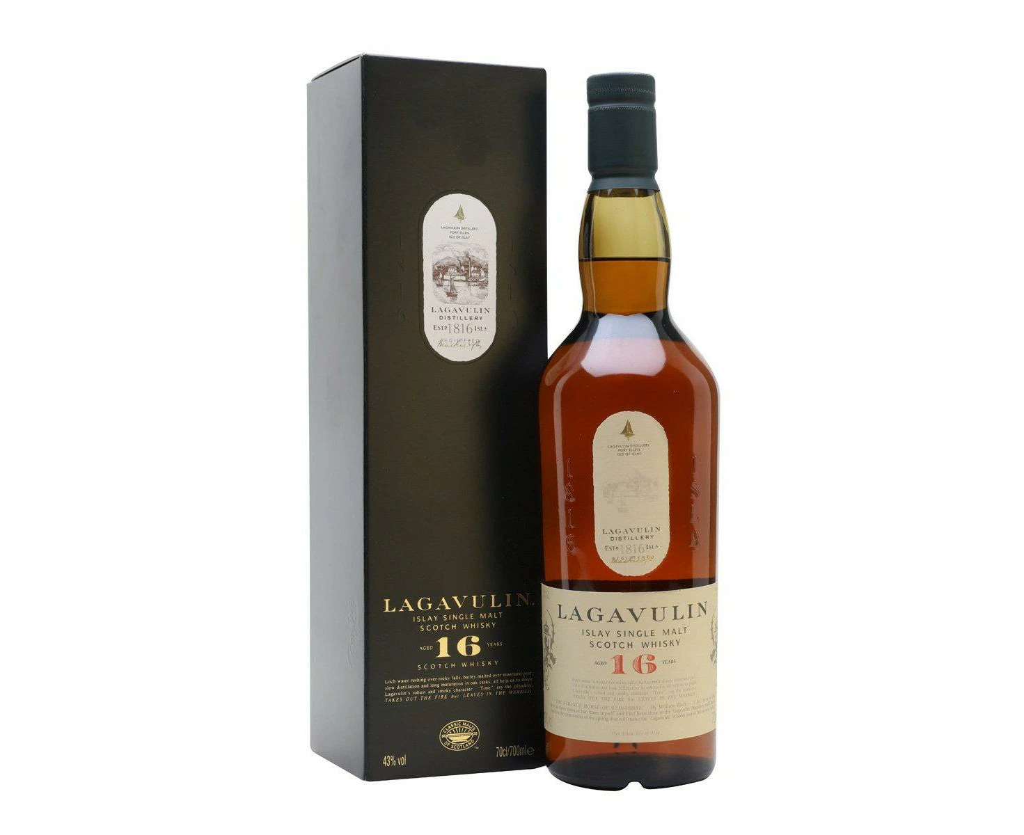 Lagavulin 16 Year Old Islay Single Malt Scotch Whisky 700ml