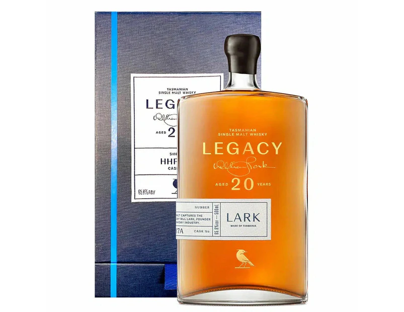 Lark 20 Year Old Legacy Cask #HHF587A Single Malt Australian Whisky 500ml