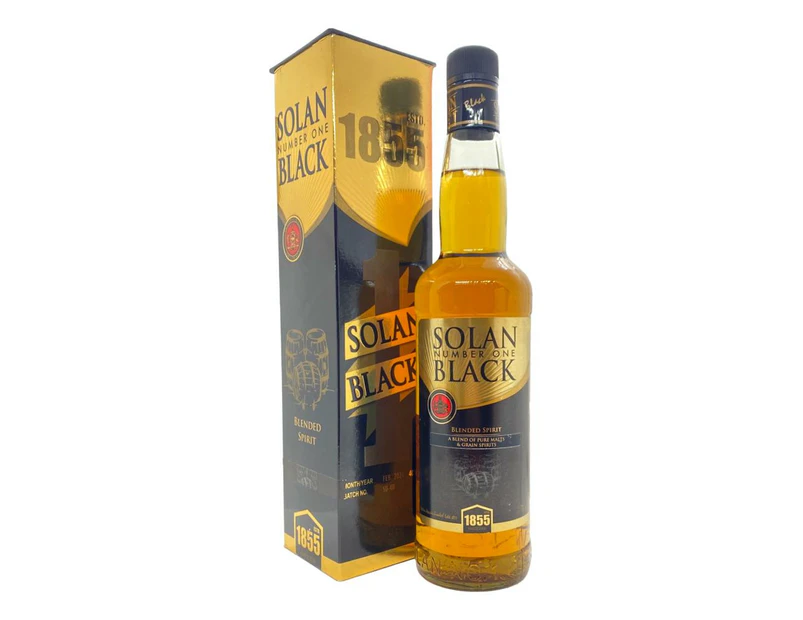 Solan Number One Black Indian Blended Whisky 700ml