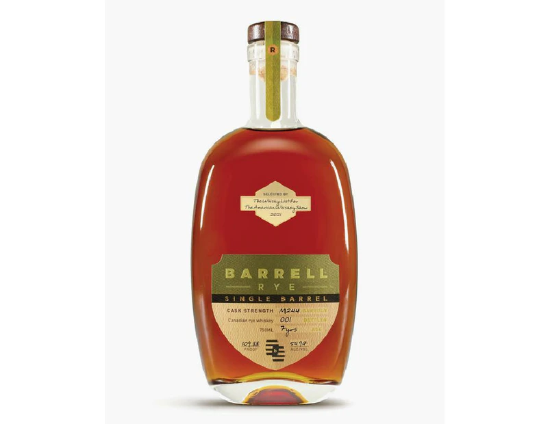 Barrell Craft Spirits 7YO Rye Whisky 750ml