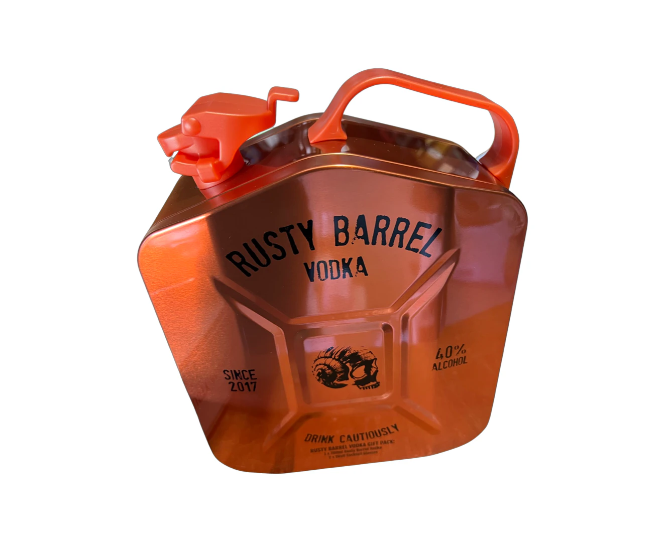 Rusty Barrel Vodka       J   erry Can Limited Edition Gift Pack 700ml