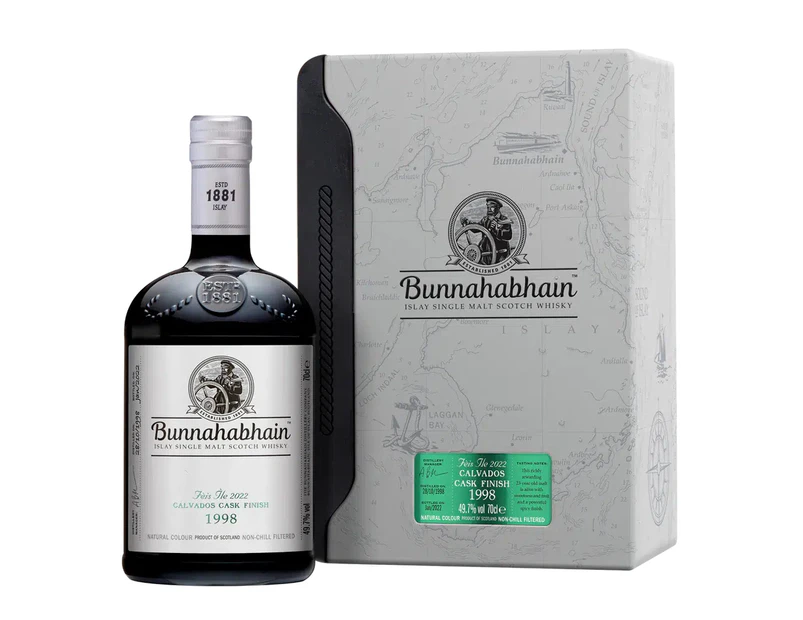 Bunnahabhain Feis Ile 2022: 1998 Calvados Cask Finish Single Malt Scotch Whisky 700ml