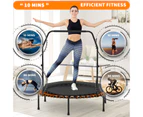 48" Mini Trampoline Fitness Rebounder for Adults and Kids Indoor&Outdoor Max Load 150kg