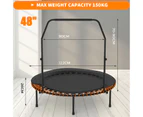 48" Mini Trampoline Fitness Rebounder for Adults and Kids Indoor&Outdoor Max Load 150kg