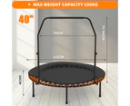 40" Mini Trampoline Fitness Rebounder for Adults and Kids Indoor&Outdoor Max Load 150kg