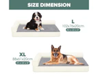 Advwin Pet Bed Memory Foam Calming Cat Sofa Dog Cushion Orthopedic Mat Washable 88x61x20