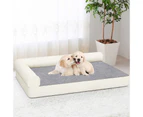 Advwin Pet Bed Memory Foam Calming Cat Sofa Dog Cushion Orthopedic Mat Washable 88x61x20