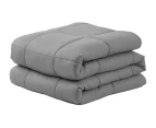 Weighted Blanket Cotton 9KG Heavy Gravity Deep Relax Adult Kid Dark Grey